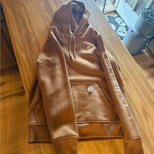 Carhartt Brown Relaxed Fit Pullover Hoodie